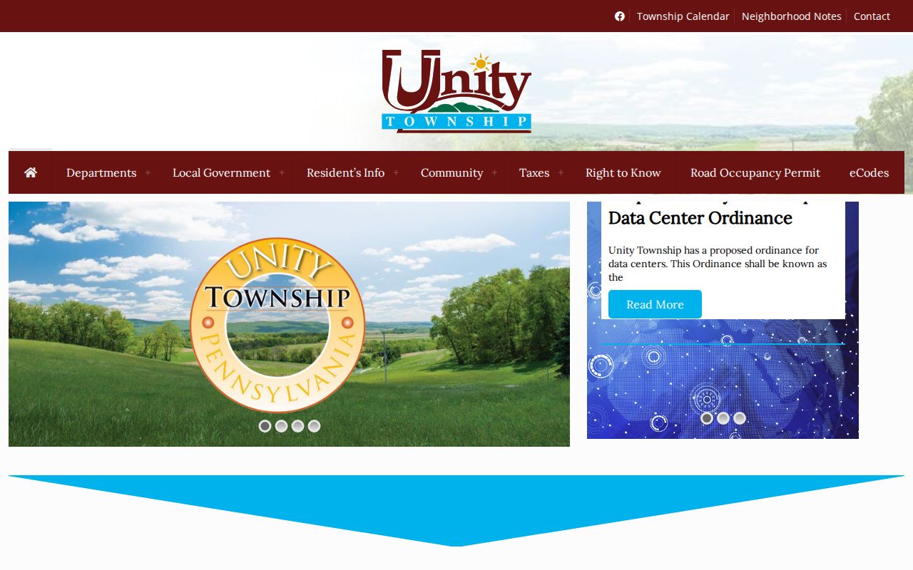 Unity Township residents directory research through the official Township website