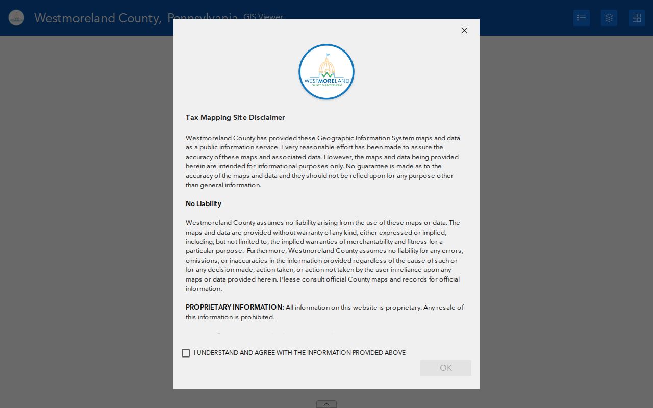 Unity Township neighbors Westmoreland public GIS parcel viewer